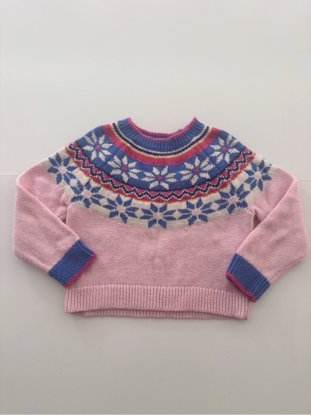 Mini Boden Eleanor Fair Isle Sweater Size 2-3Y